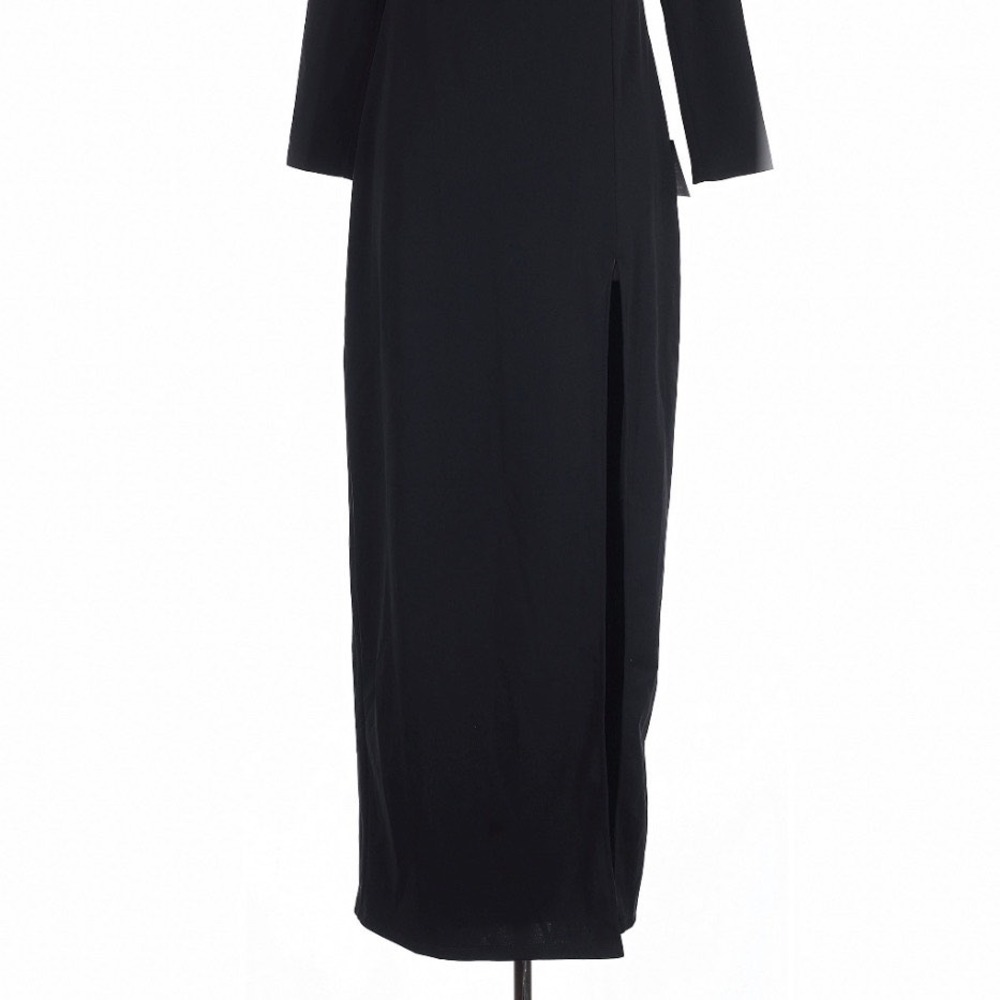 Lulus Glamorous Sweetheart Black Maxi Dress XL Long Sleeve Holiday Formal - Picture 7 of 9
